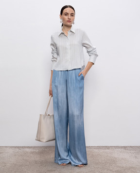 Ermanno Scervino Голубые палаццо D462P701EMY