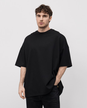 Fear of God Черная футболка с патчем логотипа FGE250520VISm