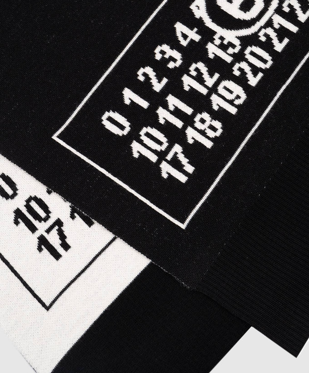 Maison Margiela MM6 - Двухсторонний шарф с жаккардовым узором