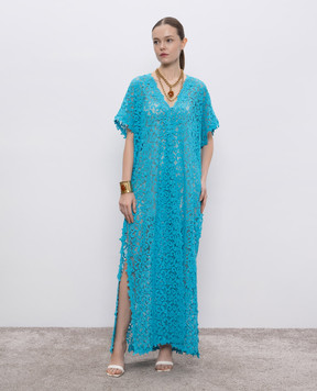 Ermanno Scervino Блакитна накидка з мережива D464Q601HGJ