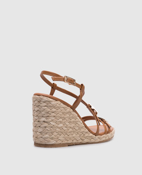 Stuart Weitzman Коричневые кожаные босоножки GEORGIE SK804