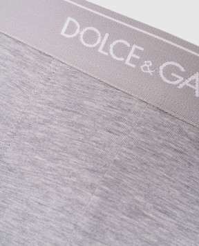 Dolce&Gabbana Набір сірих трусів-боксерів з логотипом M9C07JONN95