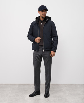 Bertolo Cashmere Сірі штани з вовни і кашеміру 000290001391