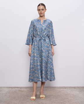 Max Mara Блакитна сукня VANESSA із шовку VANESSA
