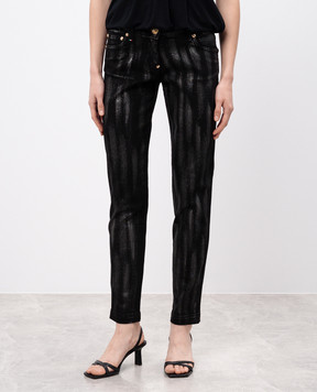 Philipp Plein Чорні джинси з глітером CD144243