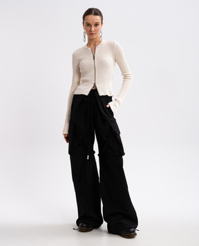 Ann Demeulemeester Бежевий кардиган Terna з кашеміром і шовком B0012518KN055