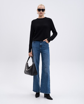 Twinset Чорний  джемпер з кашеміру та вовни 252TP3495