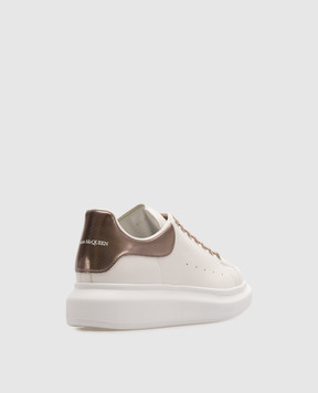 Alexander McQueen Белые кожаные кроссовки с логотипом. 718139WIFTC