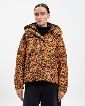Twinset Коричневая куртка в анималистическом принте 252TP2450