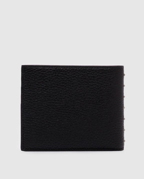 Valentino Чорне шкіряне портмоне ROCKSTUD 7Y2P0AQ3PDX