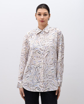 PROENZA SCHOULER Біла блуза Eve в принт Рarachute Flou WL2514559BY315TER