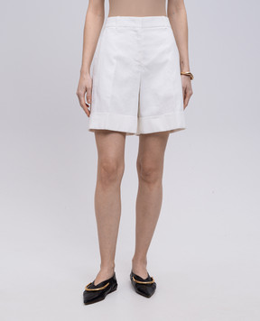 Jil Sander Белые шорты из льна J02KA0323J60001