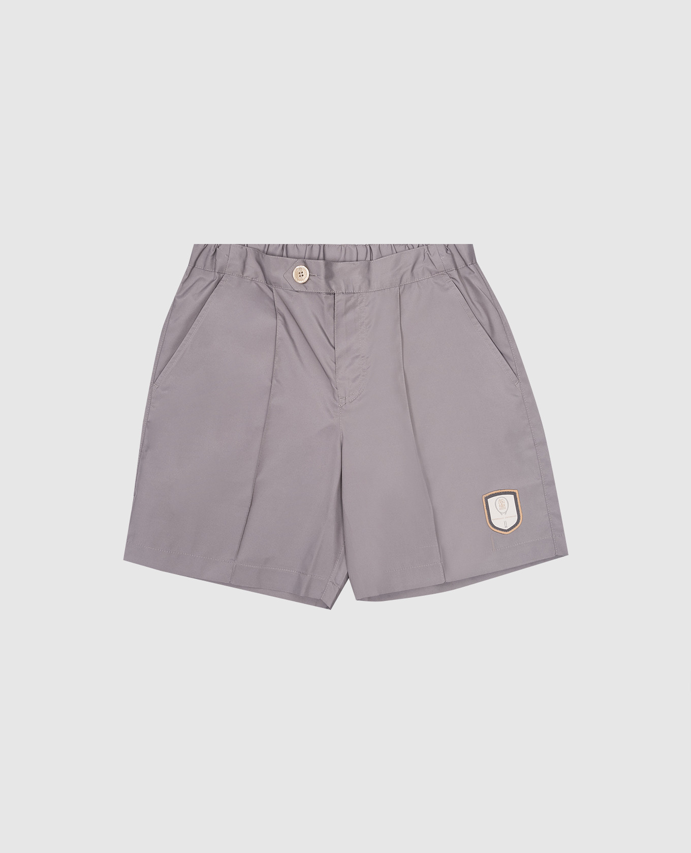 

Детские серые шорты с нашивкой логотипа Tennis, Серый, Шорты