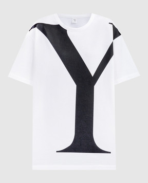 Y`S Yamamoto Біла футболка з принтом YST21069