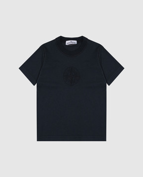 Stone Island Детская синяя футболка с логотипом логотип K1S162100009S00504