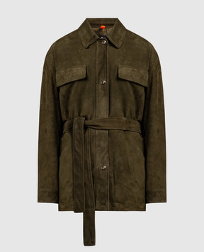 Stilnology Зелена замшева куртка 63P913