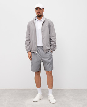 Brunello Cucinelli Сірі шорти з емблемою логотипа MB4223590T