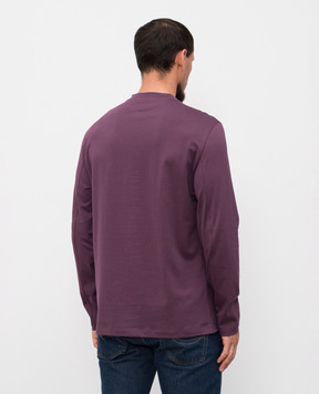 Brunello Cucinelli Фиолетовый лонгслив прямого кроя M0B137433