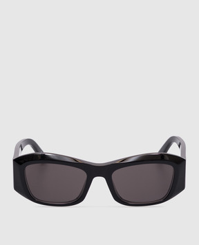 Balenciaga Черные очки с контрастным логотипом ВВ 812642T0039