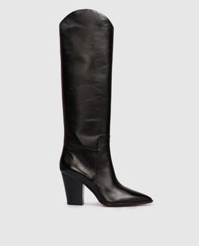 Santoni Чорні шкіряні чоботи WSWO59592HI3NHPE