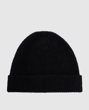 LISA YANG Черная шапка Beanie Boucle из кашемира 4024524