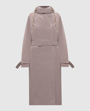 Max Mara Двобортний плащ CARTER кольору хакі зі знімним жилетом CARTER