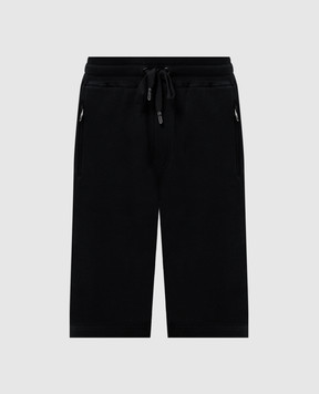 Dolce&Gabbana Чорні шорти з патчем логотипа GVB7HTG7F2G