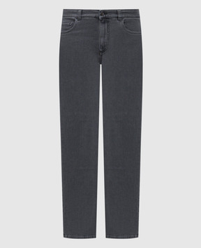 Canali Серые джинсы с логотип патч PX0102891719