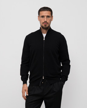 Brunello Cucinelli Черный кардиган из кашемира M2200106