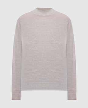 John Smedley Бежевый джемпер Amity из шерсти AMITY