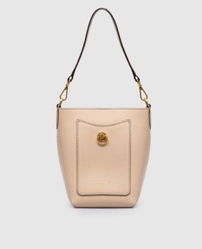 Gianni Chiarini Бежевая кожаная сумка бекет-бег Rubina BS11615PRCK
