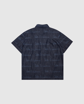 Dolce&Gabbana Детская джинсовая рубашка с логотипом L44S21LDC8736