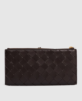 Bottega Veneta Коричневый кожаный кошелек Andiamo 836944VCPP2