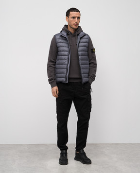Stone Island Серые худи с патчем логотипа K1S156100045S0051