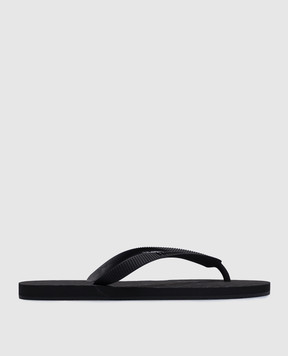 Vetements Чорні шльопанці з тисненням логотипа UA66SL100Bw