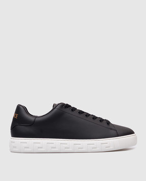Versace Черные кеды Greca 10144601A09608