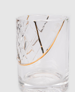 SELETTI Склянка Kintsugi з позолотою 24 карат з принтом 09657