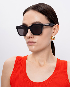 Alexander McQueen Черные очки City T-Bar 821681J0749