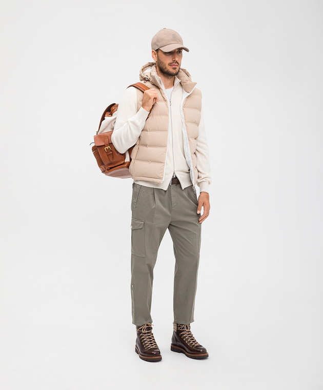 Brunello Cucinelli Білий кардиган з кашеміру M2200106 зображення 2