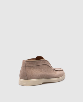 Santoni Бежевые дезерты из нубука WUYA58458TISNPRX