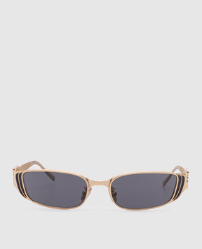 Givenchy Thelios Золотисті сонцезахисні окуляри з логотипом GV40099U