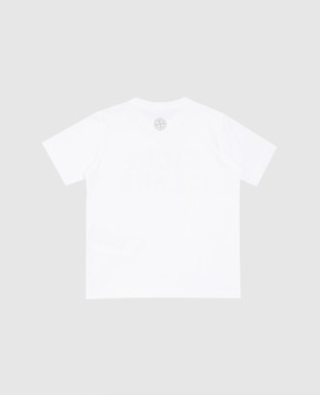 Stone Island Детская футболка с принтом логотипа K1S162100010S012568