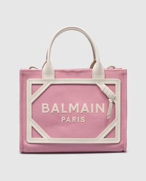 Balmain Розовая сумка-тоут B-Army с вышивкой логотипа. CN0FE900TCOY