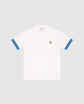 Moncler ENFANT Детское белое поло с логотипом K19548A0001089ALK46