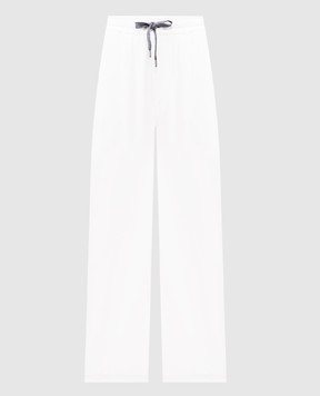 Brunello Cucinelli Белые спортивные штаны MG927VD199
