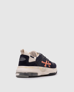 Premiata Синие комбинированные кроссовки DRAKE DRAKE