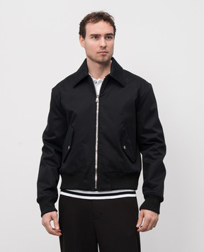 Balmain Черная куртка с логотипом EH1TF970CF87