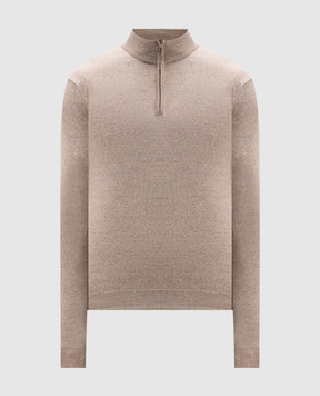 Cashmere&Whiskey Бежевий джемпер з вовни мериноса 77397