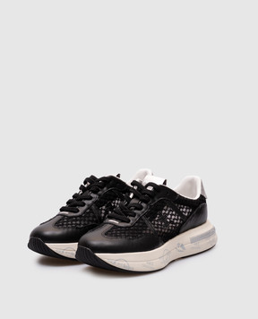 Premiata Черные комбинированные кроссовки CASSIE CASSIE