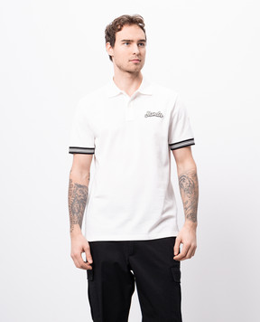 Moncler Белое поло с вышивкой логотипа K10918A00006899UR